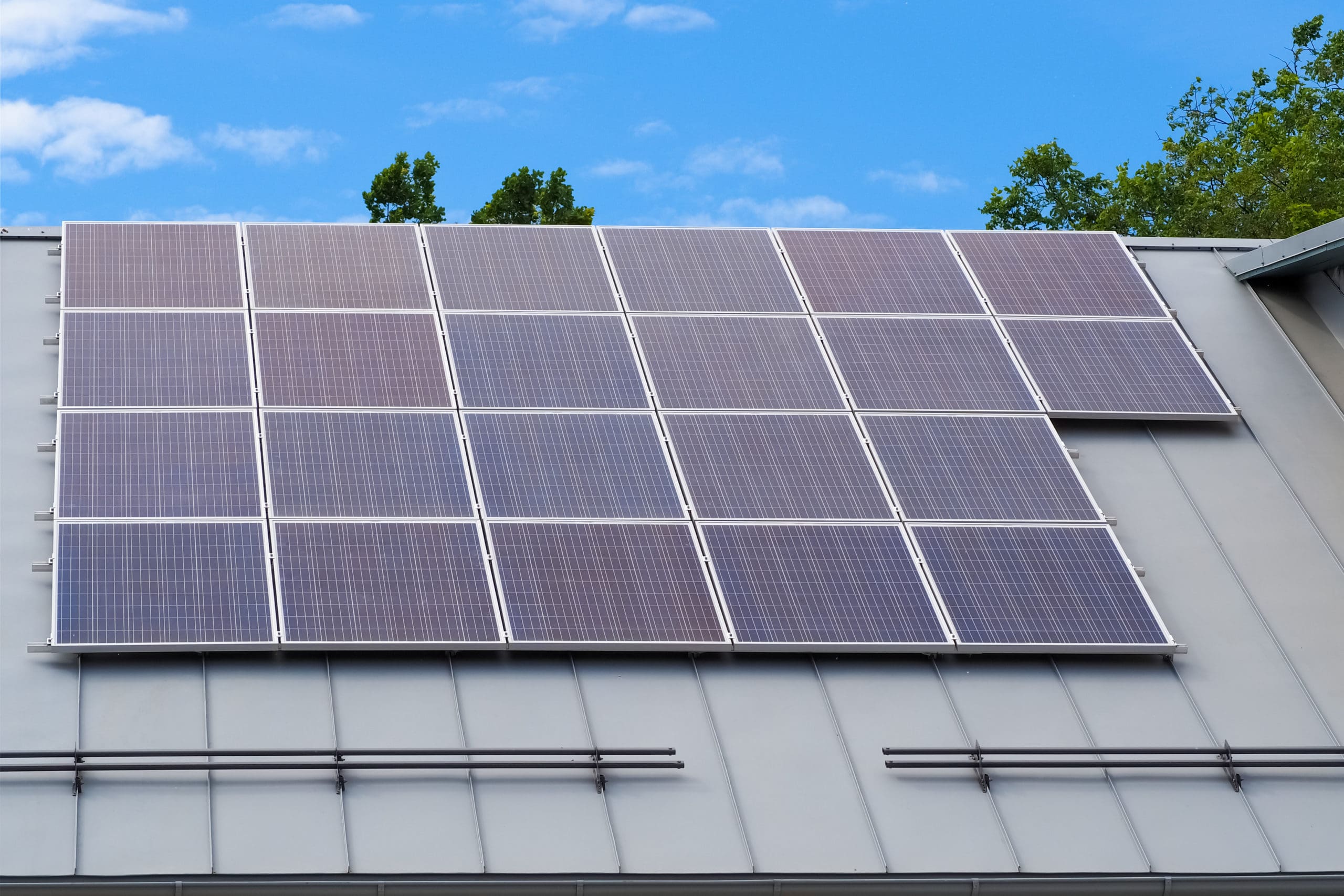 Maryland, DC roof with solar panels