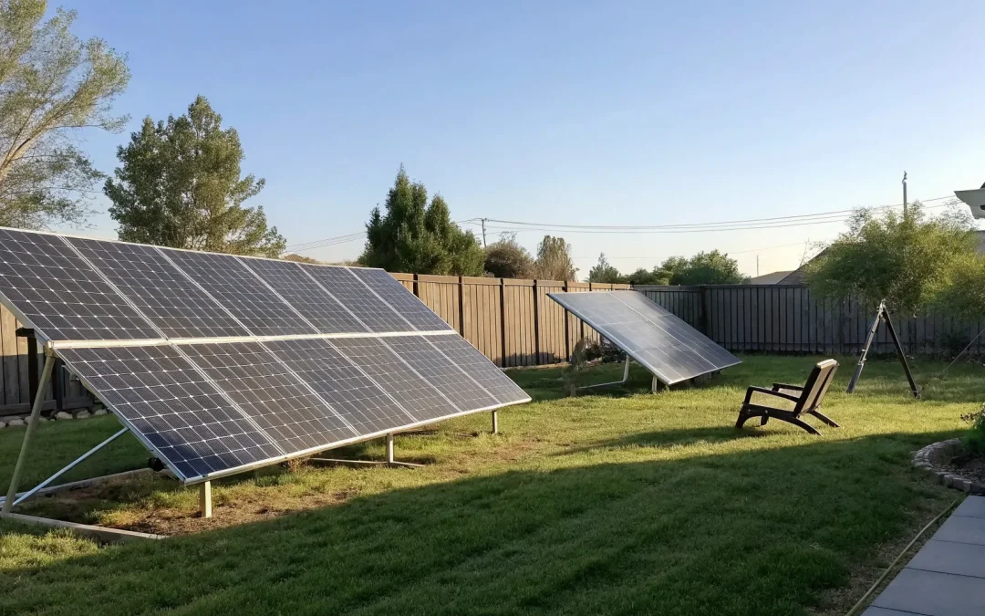 Best solar panels for a ground mount system set up in a backyard.